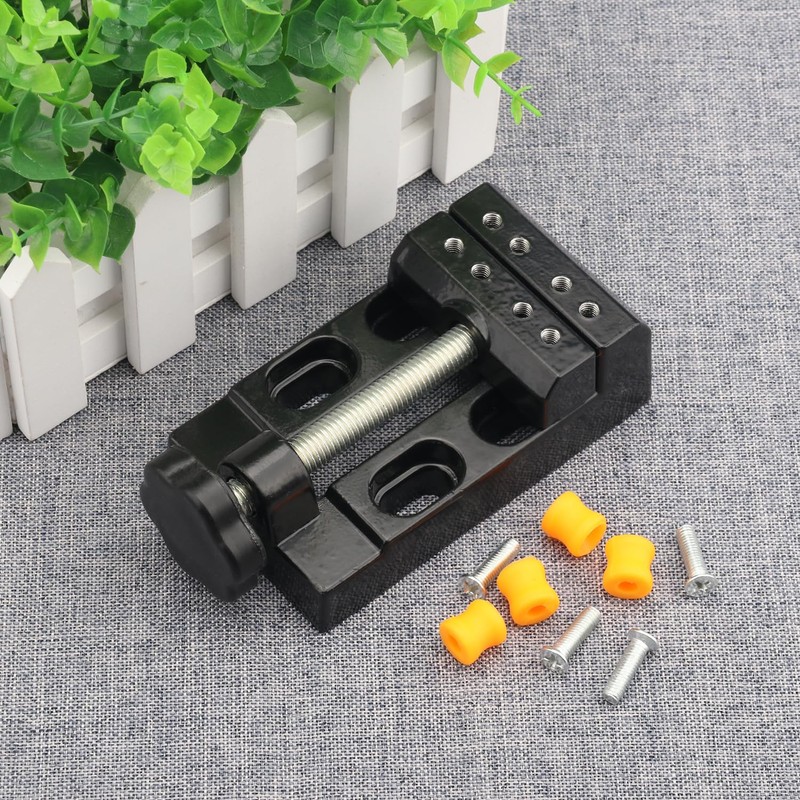 GENHAKON Universal Mini Drill Press Vise Clamp, 6 PCS Table