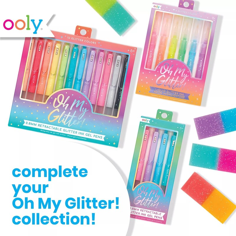 Ooly Oh My Glitter Gel Pens - Set of 4