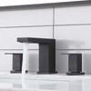 VCCUCINE Black Bathroom Faucet 3 Hole, 8 Inch Widespread Bathroom