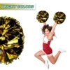 Lovecheer 2PCS Pom Poms Cheerleading Gold and Black Metallic Cheer