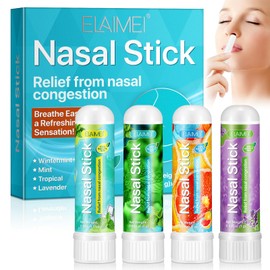 Pack of 4 Nasal Sticks, Smelling Sticks for Essential Oils
