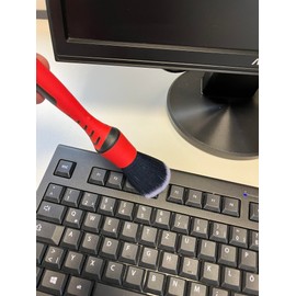 Cleaning Brush Car & Household 6 Pieces | Six Piece Detail Brush Set with Interchangeable Head | Ideal for Cleaning the Interior, Dashboard, Seat Spacing, Ventilation Slots