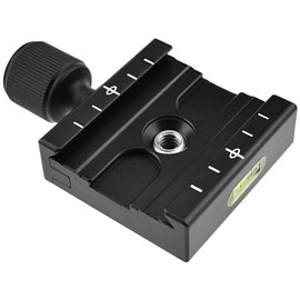 NOTRICKT QRC-01 50mm Quick Shoe, For Drums, Freehead and Video Heads, Compatible with Arca-Swiss Standards, 2-Axis Level