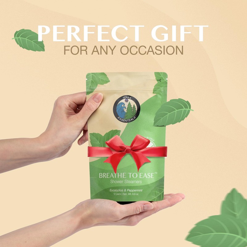 Terra Essentials Pastillas de Ducha de Eucalipto (12 Unidades) –