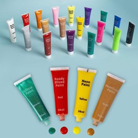 OnlineStreet - 18×36ml Assorted Paints | Art and Craft Paint Tubes for Kids Ages 5 Years Up | Kids Paint, Painting Kit for Beginner, Gift for Kids