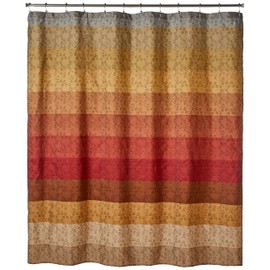 Popular Bath Shower Curtain, Miramar Collection, 70" x 72", Multicolor