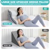 Wedge Pillow for Sleeping, Orthopedic Bed Wedge Pillow Set, 15-in-1