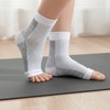 Slimpix Elastic Ankle Support Socks, 4 Pairs (M-L), White Ankle Support