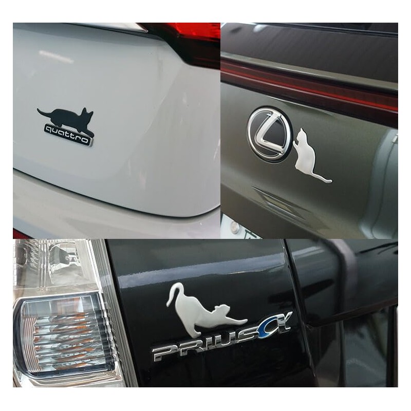 prendre PR-3DCAT-SV 3D Sticker Cat Paw Car Sticker Accessory Cat