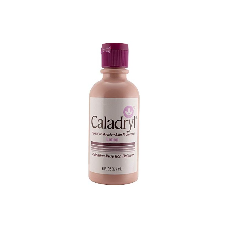 Caladryl Pink Calamine Skin Protectant Plus Itch Relief, 6 Ounce