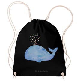 Mr. & Mrs. Panda Sports Bag Whale Confetti, black