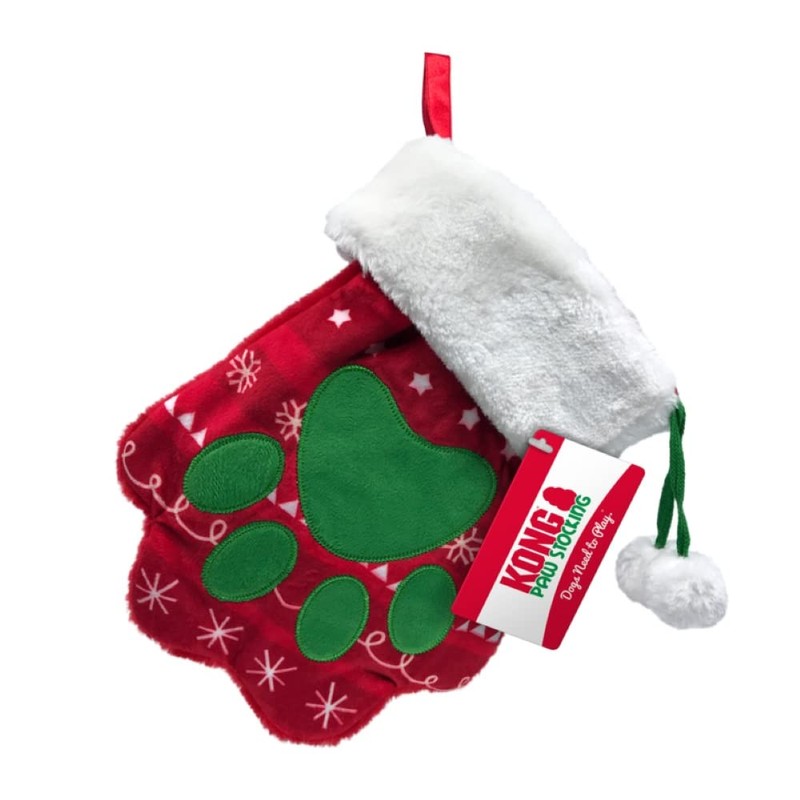 KONG Holiday Stocking Paw L 26.7 x 21.5 x 3.2