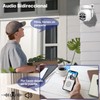 Camara de Seguridad WiFi para Exteriores, 4MP FHD Cámara de