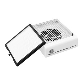 ibubu Electric Nail Dust Collector Machine Nail Dust Vacuum Cleaner Professional Manicure Nail Dust Collector Fan Nail Salon Dust Extractor with 1 Reusable Filters Nail Salon Dust Extractor for Home