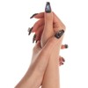 Long Coffin Shaped Luxury Press on Nails - Black Chopin