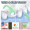 QUALIALL Travel Floss Picks Case, Mini Sealed Sliding Box, 10