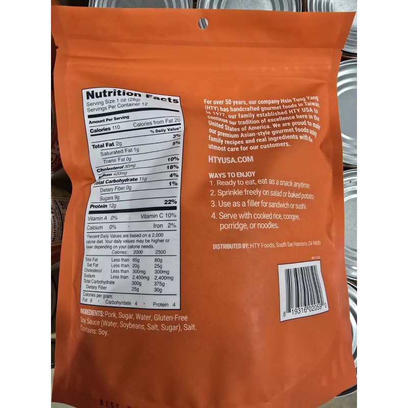 HTY Seasoned Minced PORK No Preservatives Made In USA 12