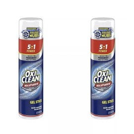 OxiClean Max Force Gel Stain Remover Stick, 6.2 Oz, Pack of 2