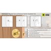 HANDLEZONE® Bathroom Toilet Door Thumb Turn and Release Bullet Round
