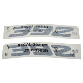 MOPAR 17-23 DODGE CHARGER DAYTONA LEFT AND RIGHT FENDER 392 DECAL STICKER EMBLEM MOPAR