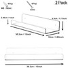 Cerpourt Cerpourt Acrylic Floating Wall Ledge Shelf, Clear Bathroom Storage