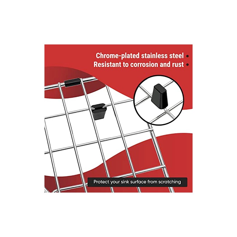 Kitchen Sink Protector Grid 28x14 Inch, Stainless Steel Sink Bottom