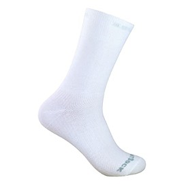 Wrightsock Coolmesh II Professional Sports Sock, Anti-Blister System, Double Layer, Crew Long, White
