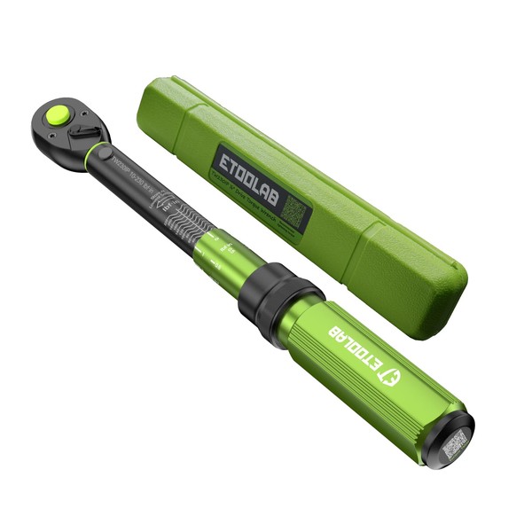 etoolab 1/4-Inch Drive Click Torque Wrench 10-230 in.lb/1-26 Nm, Dual-Direction