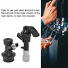Beer Dispenser Plastic Black Portable Beer Tap Faucet for Outdoor