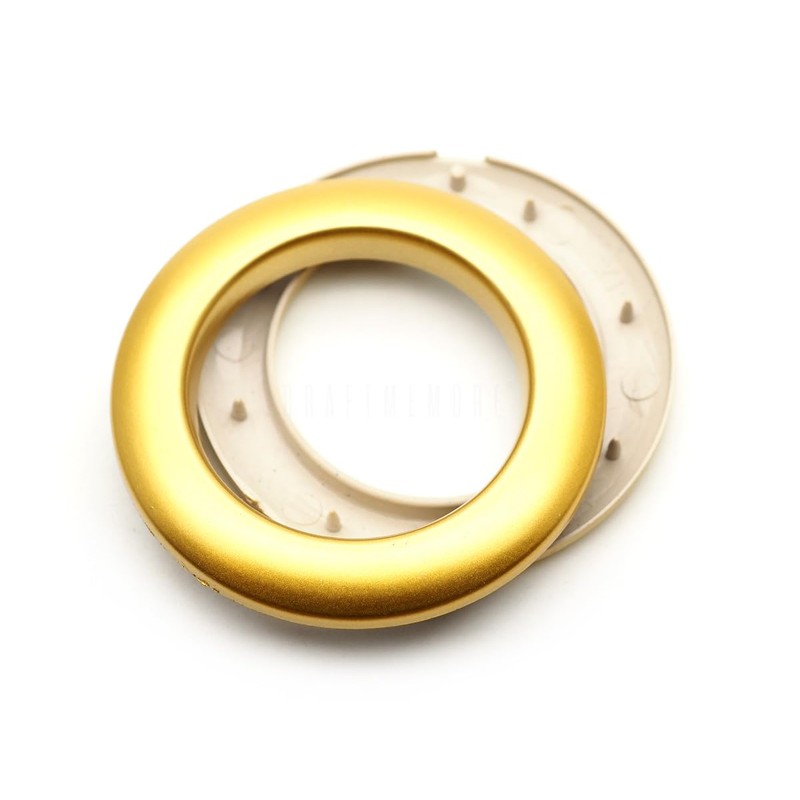 CRAFTMEMORE Curtain Grommets 1-9/16” (40mm) Inner Diameter Plastic Curtain Rings,