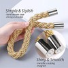 Heatunk 2 Pack Modern Magnetic Curtain Tiebacks – Stylish Drapery