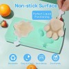 Popsicle Molds Set of 2, Homemade Silicone Popsicle Molds 4-cavity,
