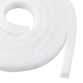 Shihanee 65 ft x 1/2 Inch Backer Rod, Foam Concrete Caulking Saver for Gaps and Joints Filler Foam Gap Saver for Gaps Square Shape Rope, Flexible Cuttable Backer Strip Filler