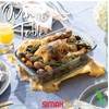 Simax Large Glass Casserole Dish, Oven Safe Cookware With Lid,