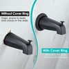 Universal Bathroom Tub Spout with Metal Tub Spout Cover Ring,