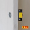 TSS Modern Non-Deadlocking Nightlatch, 40mm Backset, Complete with Rim Cylinder