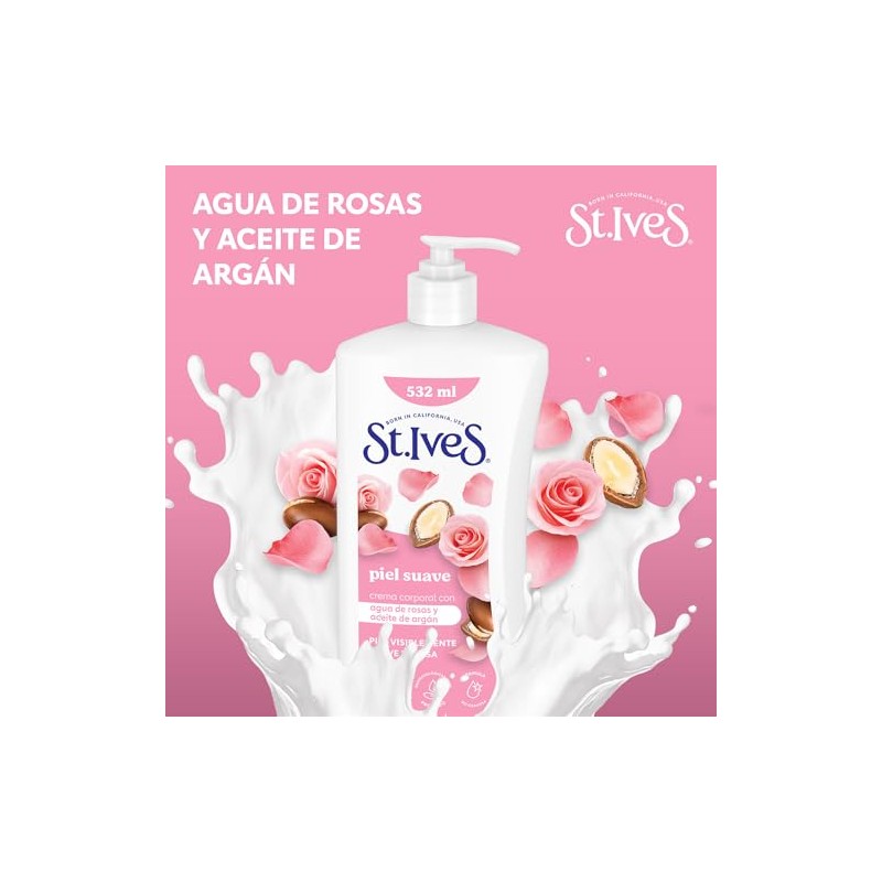 ST IVES crema corporal AGUA DE ROSAS 532ml