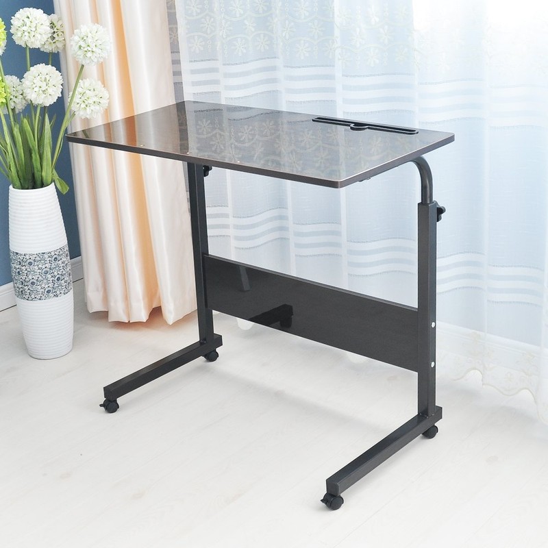 SogesGame Side Table with Wheels, Home Snack Side Table with