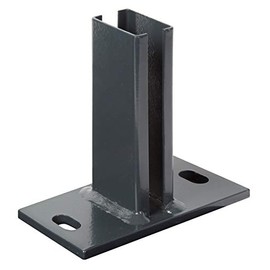 Post Support for Attaching Fence Posts for Double-Wire Mesh Panels to Walls