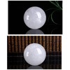 White Crystal Ball Power Stone Round Sphere Figurine Interior Himalayan