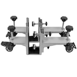 2 Pcs Door Installation Kit, Heavy-Duty Door Dolly and Door Lifter, Door Board Lifter Cart for 1-3/4" to 2-1/4" Front Doors, Slab, Pre-Hung, Barn Doors up to 500 Lbs (1.75 to 2.25 Inches)