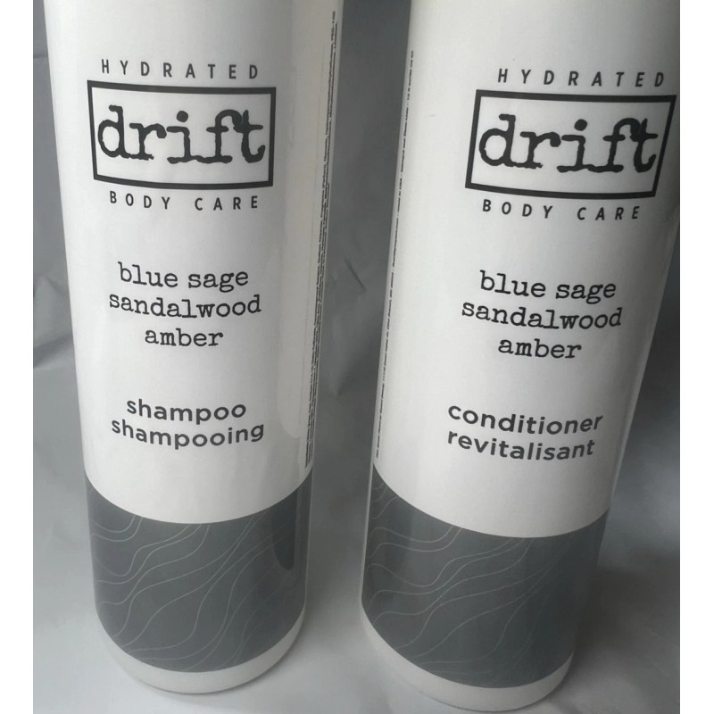 SAGE Drift Hydrated Body Care SHAMPOO & CONDITIONER Set Blue