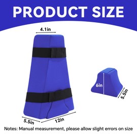 HOMBYS 2-in-1 Hip Abduction Pillow After Surgery, Separable Abduction Wedge Knee Separator Orthopedic Pillow with Strap for Separating Knees, Sit & Lie Dual-Use, Blue