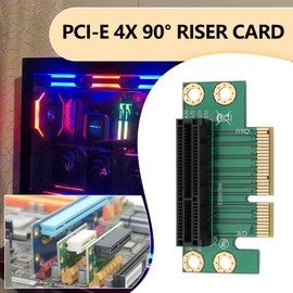 OTOTEC 1PC PCI-E 4X Riser Adapter Compatible with 1U/2U Server Computers Supports PCI Express Cards 60.2 x 29.2 mm for Compact Case Small Case Graphics Card Modification Chassis Upgrade