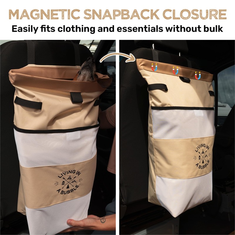 Living in a Bubble Wet Dry Laundry Bag – Portable