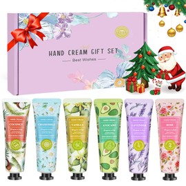 6 Pieces Hand Cream Christmas Small Gift for Women, Christmas Gifts Hand Cream Mini Men 30 g - Hand Cream for Very Dry Hands Natural Moisturising Cream Set Advent Calendar Filling
