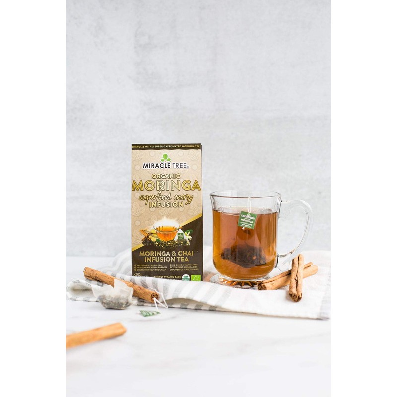 Miracle Tree's Moringa Energy Tea - Chai | Super Caffeinated