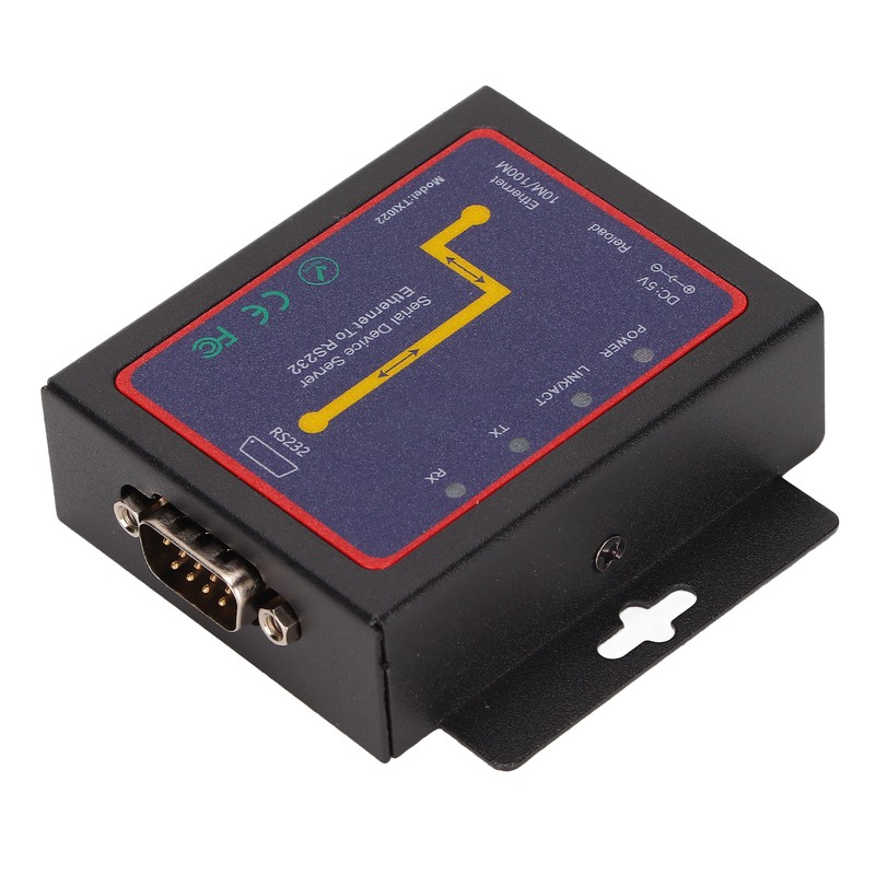 RS232 to RJ45 Converter 10/100M Data Rate 300bps to 230400bps