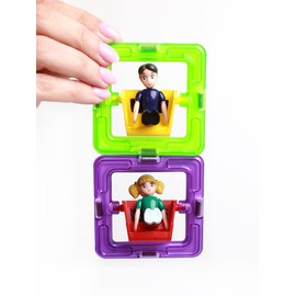 MAGNIKON Magnetic Building Blocks Replacement Set, Magnetic Building Blocks, Children's Toy from 3 Years, Gift for Girls, Boys, Montessori Toy, Magnet