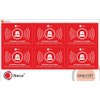 iSecur® Alarm Stickers 5 x 3.5 cm Pack of 6